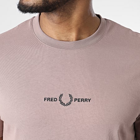 Fred Perry - Tee Shirt Embroidered Logo M4580 Rose