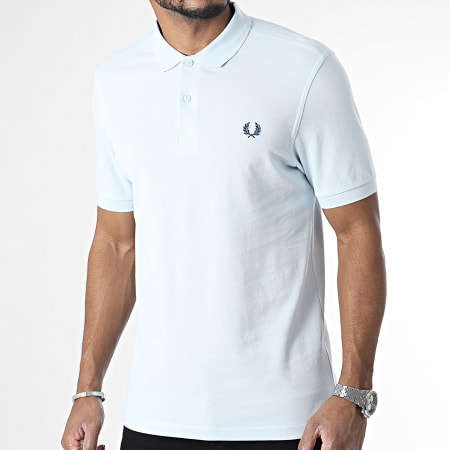 Fred Perry - Polo Manches Courtes Plain Fred Perry M6000 Bleu Clair