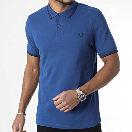Fred Perry - Polo Manches Courtes Twin Tipped M3600 Bleu Roi