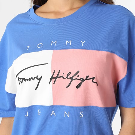 Tommy Jeans - Vestido camisero oversize de mujer 4969 Azul
