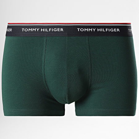 Tommy Hilfiger - Juego de 3 bóxers Premium Essentials 3842 Negro Gris Heather Verde