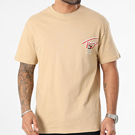 Tommy Jeans - Reg 3D Street 8574 Camiseta beige