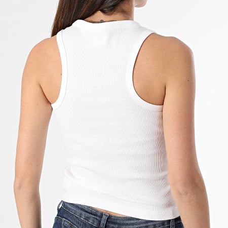 Tommy Jeans - Camiseta de tirantes Slim Mujer Script 7838 Blanco