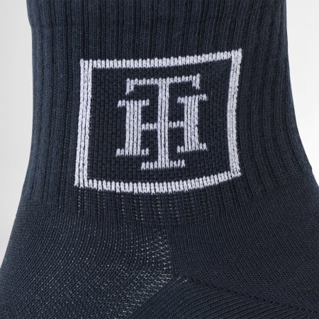 2 pares de calcetines altos para mujer Tommy Hilfiger 701224914 Navy 002