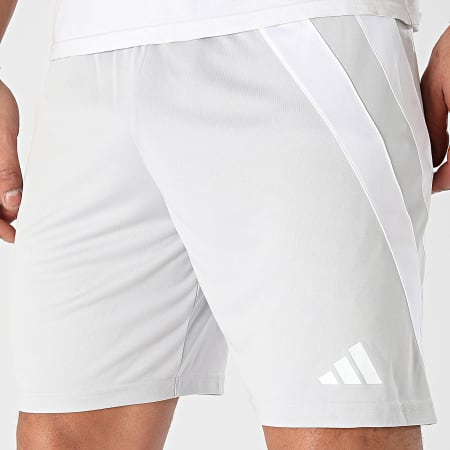 Adidas Performance - IK5771 Pantalón corto de jogging gris claro