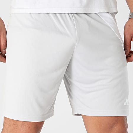 Adidas Performance - IK5771 Pantalón corto de jogging gris claro