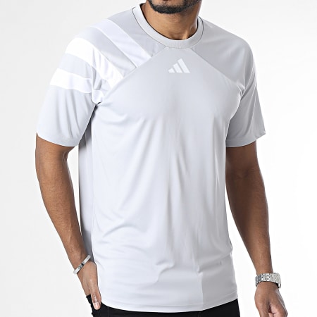 Adidas Sportswear - Tee Shirt A Bandes Fortore23 IK5772 Gris