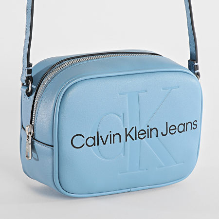 Calvin Klein - Borsa da donna con fotocamera scolpita 0275 Azzurro