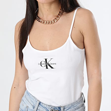 Calvin Klein - Camiseta de tirantes para mujer 3105 Blanco
