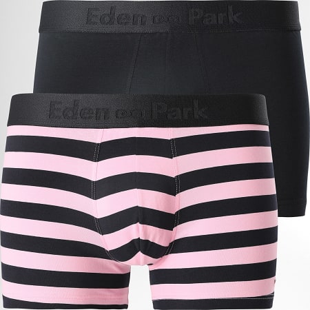 Eden Park - Set di 2 boxer EP1221E41P2 blu navy rosa
