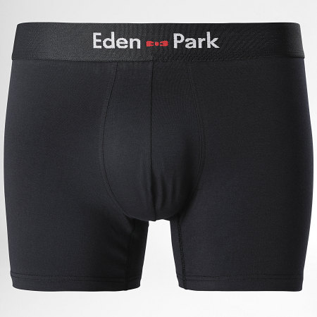 Eden Park - Lot De 2 Boxers EP1221H39P2 Bleu Marine Blanc Bleu Clair