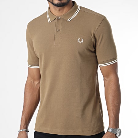 Fred Perry - Polo Manches Courtes Twin Tipped M3600 Marron