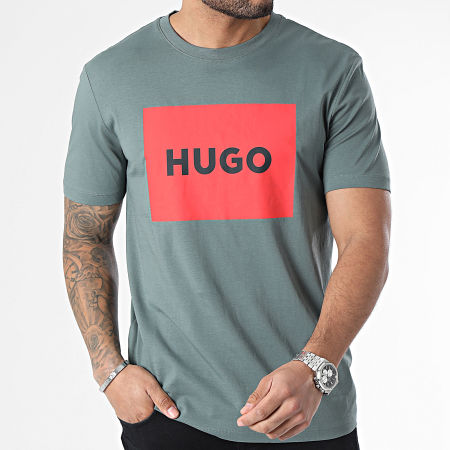 HUGO - Tee Shirt Dulive222 50467952 Vert Kaki