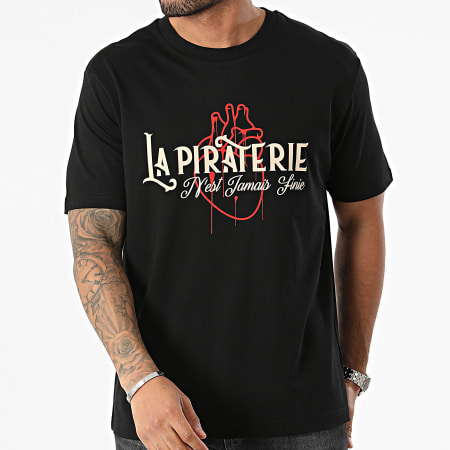 La Piraterie - Camiseta oversize Coeur De Ratpi Negra