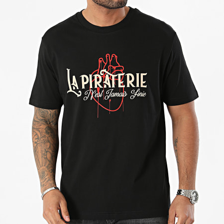 La Piraterie - Camiseta oversize Coeur De Ratpi Negra