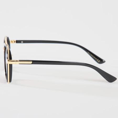 LBO - Lunettes De Soleil Marron Dégradé Doré