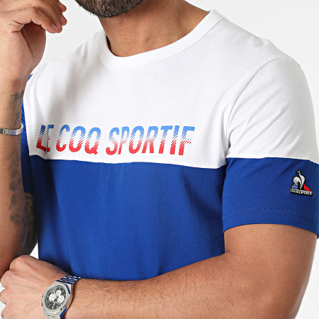Le Coq Sportif - Maglietta 2410202 Blu Bianco