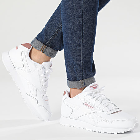 Reebok Royal Glide 4606 Calzado Blanco Rosa Oro Zapatillas Mujer Ryses