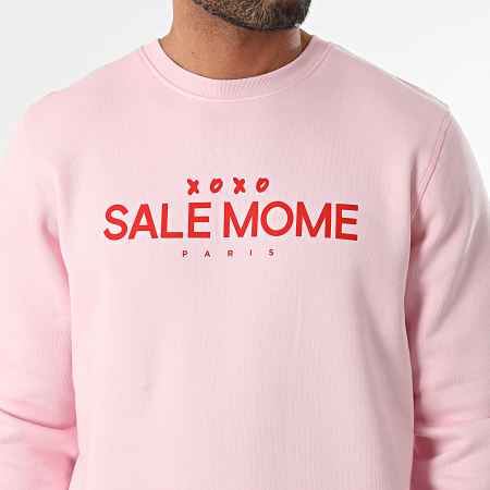 Sale Môme Paris - Sudadera de cuello redondo Valentine Pink Teddy