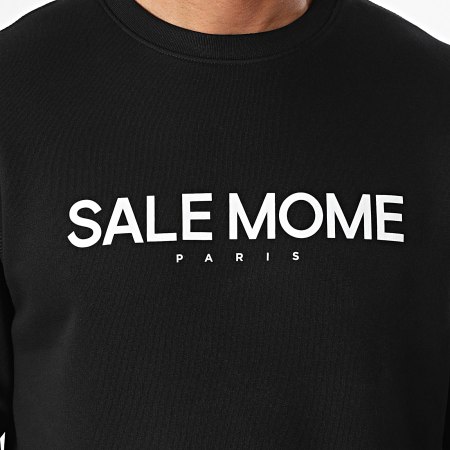 Sale Môme Paris - Felpa a girocollo Nero Bianco