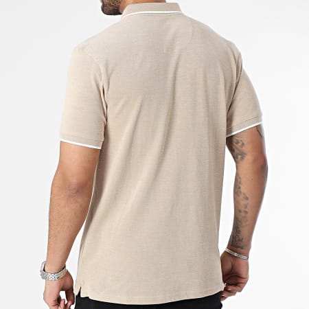 Tiffosi - Polo manches Courtes Theo 10054107 Beige Chiné