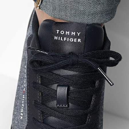Tommy Hilfiger - Baskets Runner Mix Chambray 5070 Desert Sky