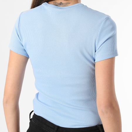 Tommy Jeans - T-shirt donna Essential Slim 7383 Azzurro