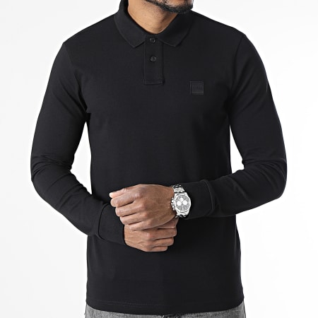 BOSS - Polo manches Longues Passerby 50507704 Noir