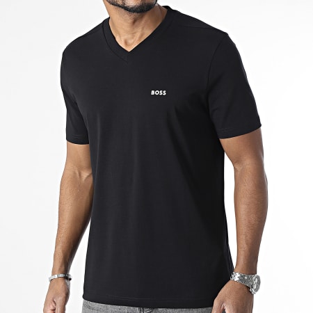 BOSS - T-shirt con scollo a V 50506347 Nero