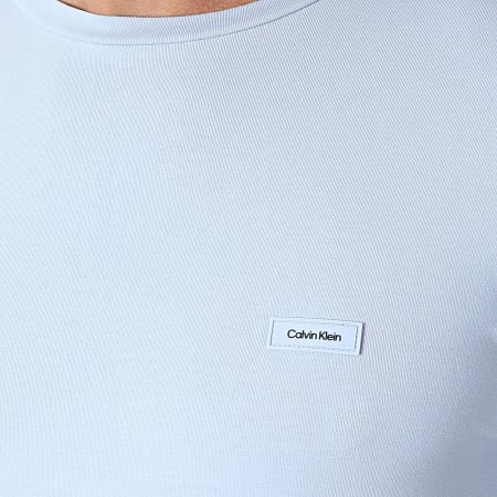 Calvin Klein - Tee Shirt Stretch Slim Fit 5433 Bleu Clair