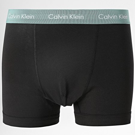 Calvin Klein - Set De 3 Boxers U2662G Negro Azul Verde Celeste