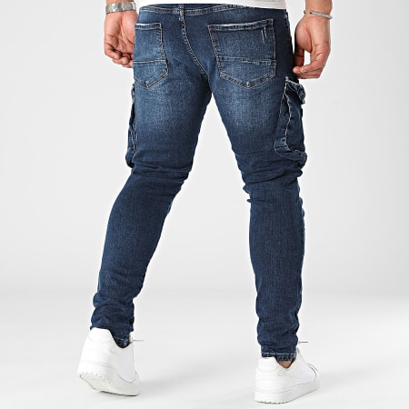 Classic Series - Jeans Cargo in denim blu