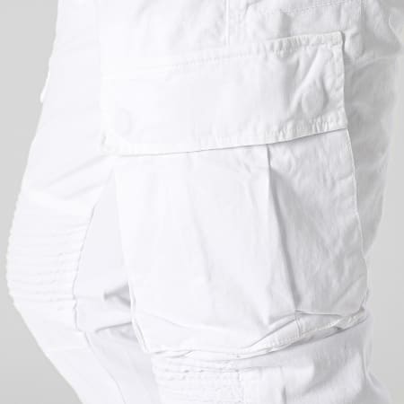 John H - Pantalon Cargo Blanc