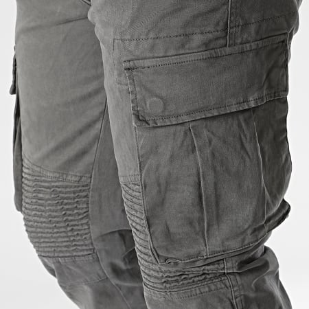 John H - Pantaloni cargo grigio antracite