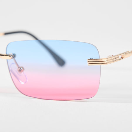 LBO - Gafas de sol de oro degradado rosa azul