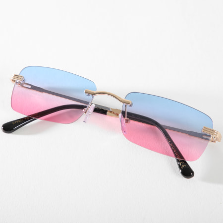 LBO - Gafas de sol de oro degradado rosa azul