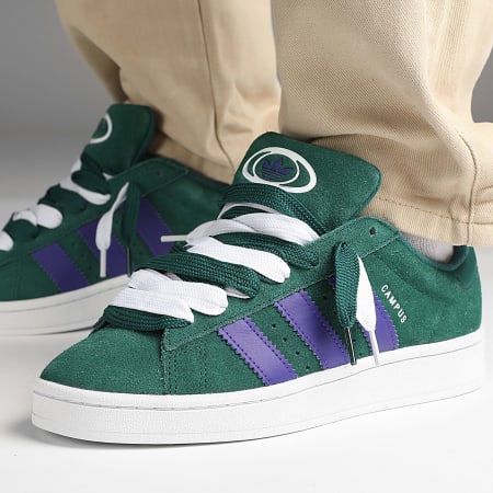 Adidas Originals - Baskets Campus 00s ID3170 Core Green Footwear White Energy Ink x Superlaced