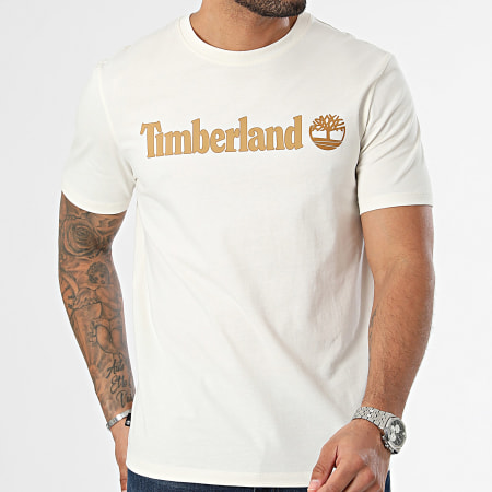 Timberland - Camiseta A5UPQ Blanco Beige
