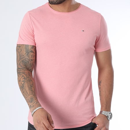 Tommy Jeans - Tee Shirt Jaspe 9586 Rose Chiné