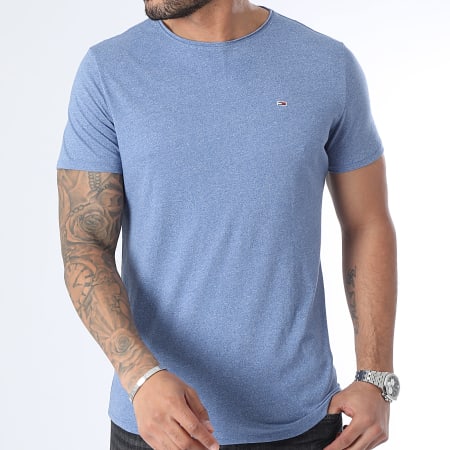 Tommy Jeans - Jaspe 9586 Camiseta azul jaspeada
