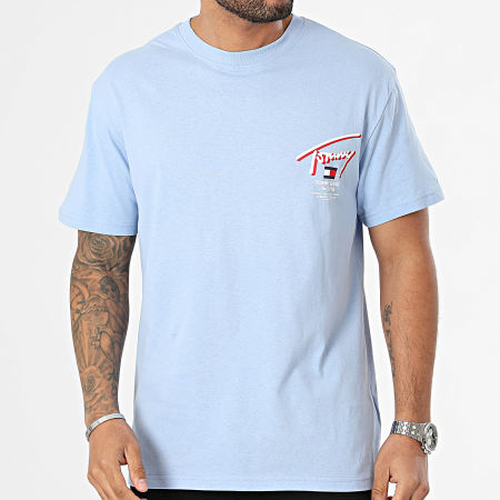 Tommy Jeans - Reg 3D Street 8574 Camiseta azul claro