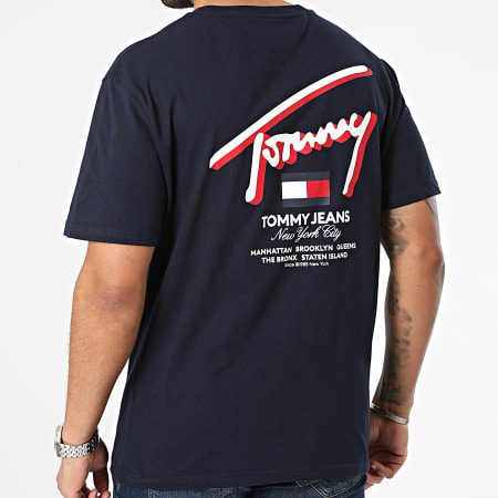 Tommy Jeans - Tee Shirt Reg 3D Street 8574 Bleu Marine