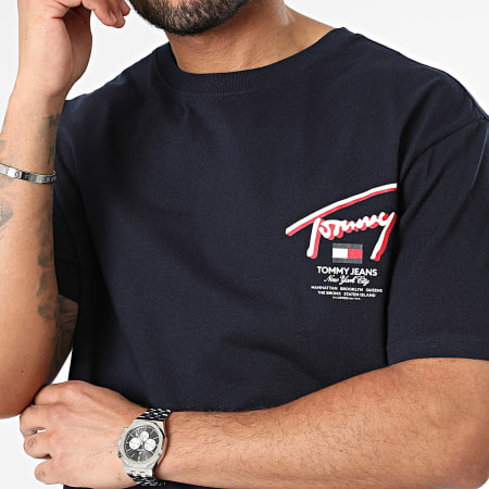 Tommy Jeans - Reg 3D Street 8574 Camiseta azul marino