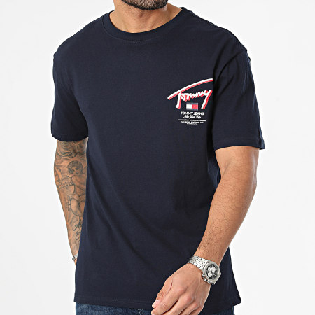 Tommy Jeans - Tee Shirt Reg 3D Street 8574 Bleu Marine