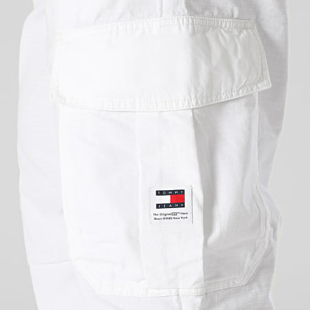 Tommy Jeans - Pantalon Cargo Aiden 8939 Blanc