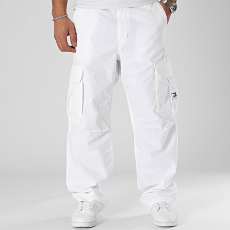 Tommy Jeans - Aiden 8939 Pantaloni Cargo Bianco