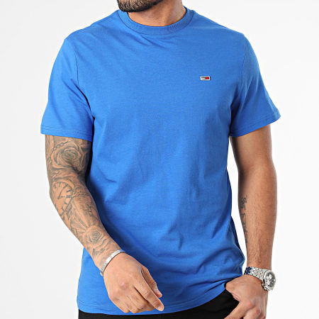 Tommy Jeans - Tee Shirt Slim Jersey 9598 Bleu