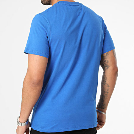 Tommy Jeans - Maglietta slim in jersey 9598 blu