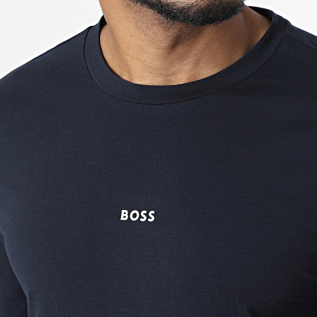 BOSS - Tee Shirt Manches Longues Chark 50473286 Bleu Marine