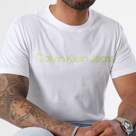 Calvin Klein - Maglietta Institutional Logo 2344 Bianco